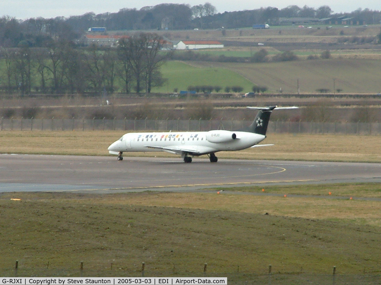 G-RJXI, 2001 Embraer EMB-145EP (ERJ-145EP) C/N 145454, Taken on a cold March afternoon at Edinburgh Airport
