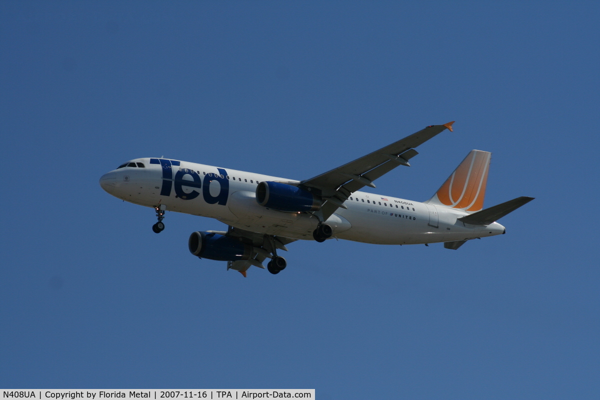 N408UA, 1994 Airbus A320-232 C/N 457, Ted