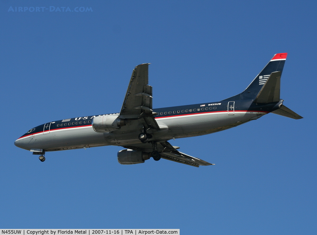 N455UW, 1991 Boeing 737-4B7 C/N 24997, US Airways