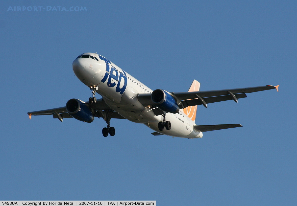 N458UA, 2000 Airbus A320-232 C/N 1163, Ted
