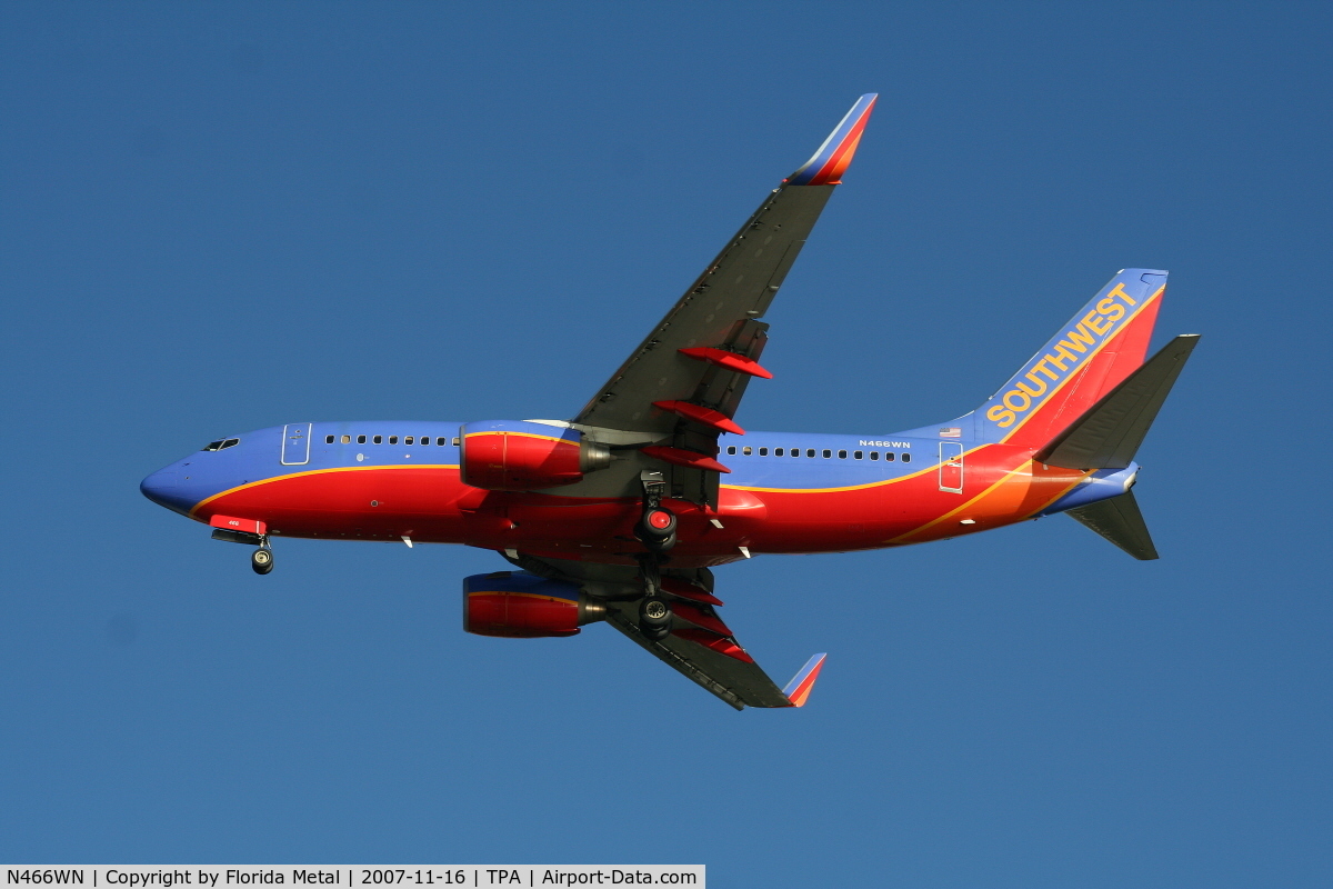 N466WN, 2004 Boeing 737-7H4 C/N 30677, Southwest