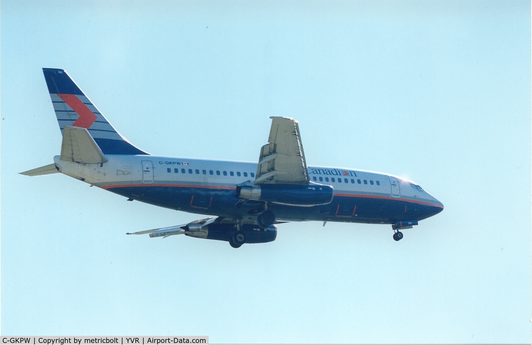 C-GKPW, 1980 Boeing 737-275 C/N 21819, In Canadian Airlines livery,late 90s