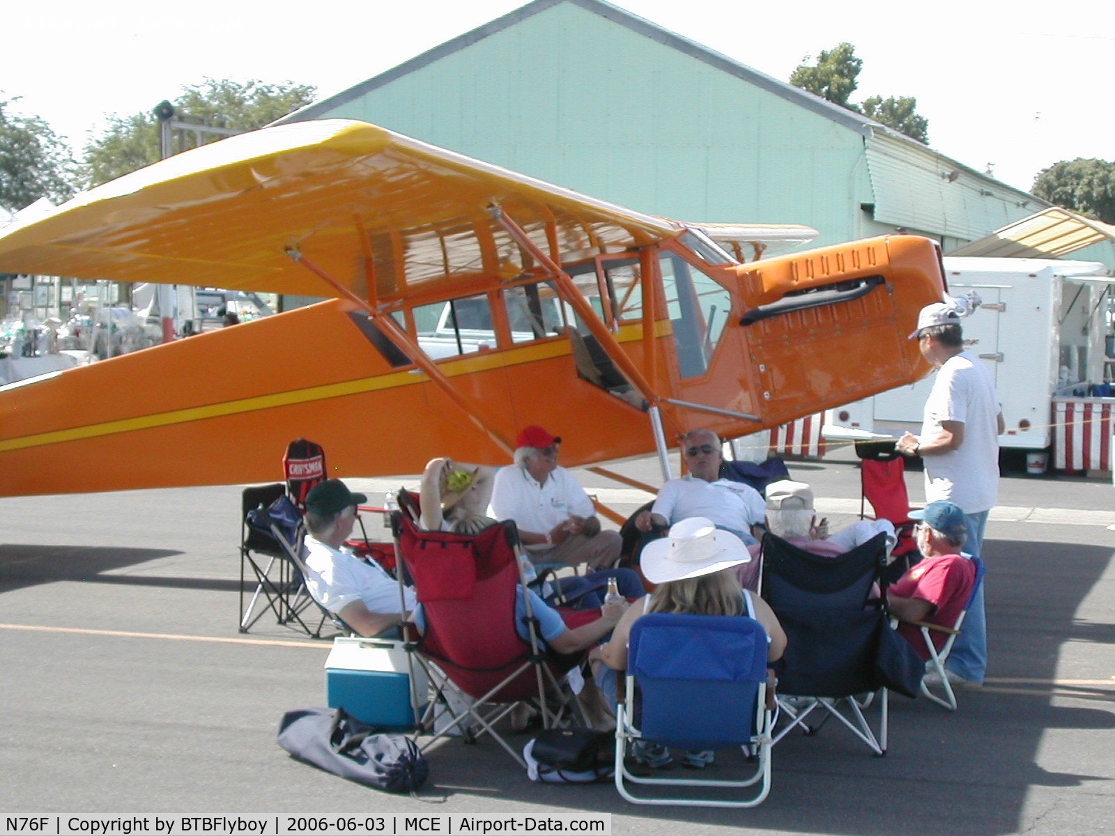 N76F, 1928 Curtiss-Wright Robin C/N 45, Relaxing in the shade of the 