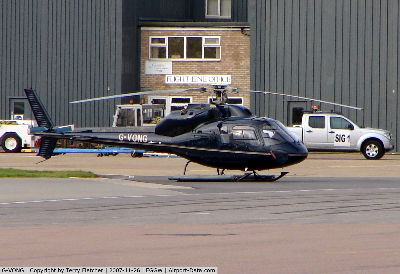 G-VONG, 1985 Aerospatiale AS-355F-1 Twin Ecureuil C/N 5327, This helicopter uses callsign 'Premier 18'