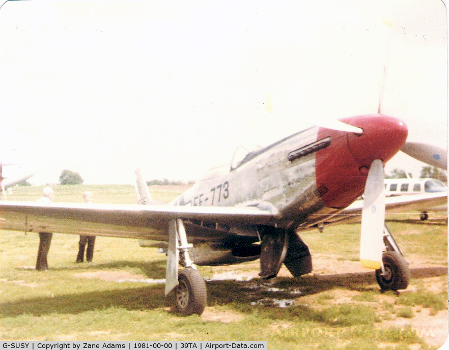 G-SUSY, 1944 North American P-51D Mustang C/N 122-39232, At Flying Tiger Field - Junior Burchinal's collection - Registered as N12066