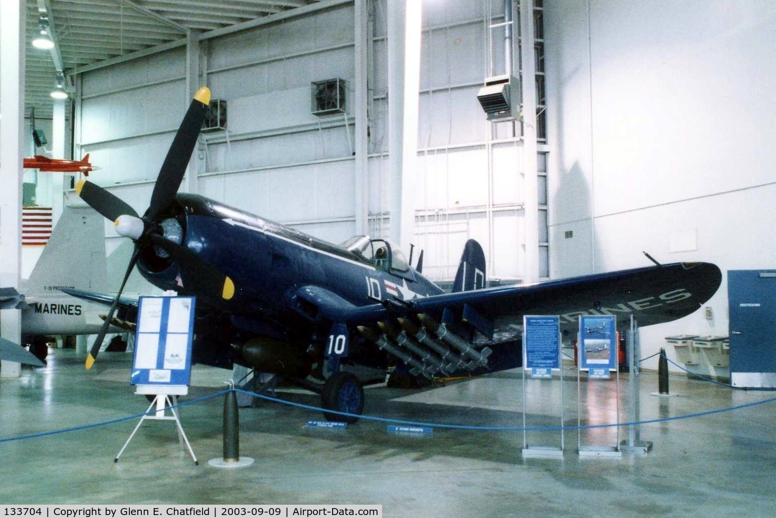 133704, 1953 Vought F4U-7 Corsair C/N Not found 133704, Corsair at the Battleship Alabama Memorial Museum