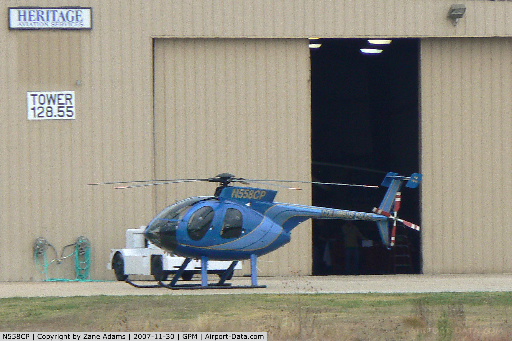 N558CP, 2007 MD Helicopters 369E C/N 0573E, New MD Helo at Grand Prairie .... New Columbus Police Helo to replace Bell 206?