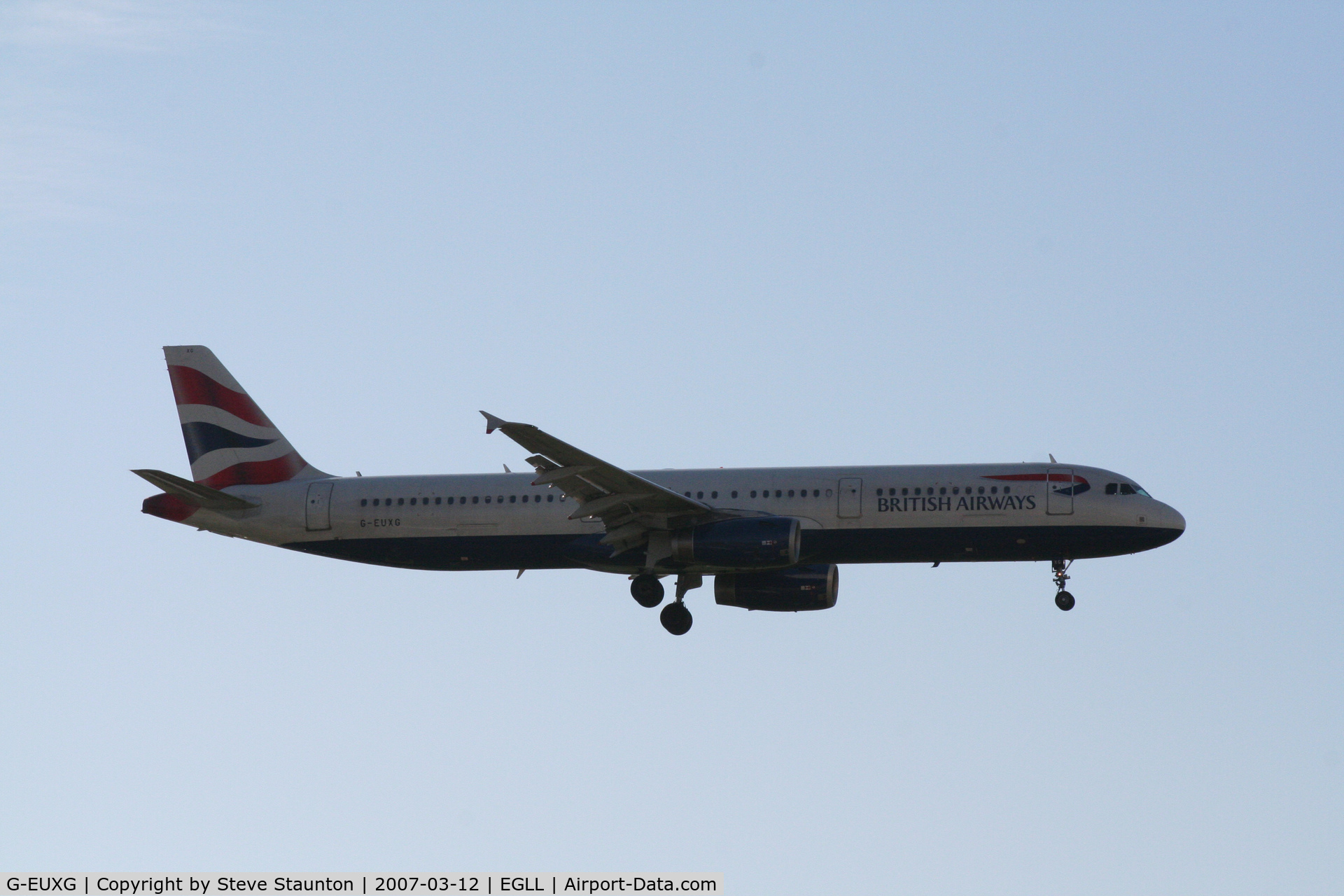 G-EUXG, 2004 Airbus A321-231 C/N 2351, Taken at Heathrow Airport March 2007