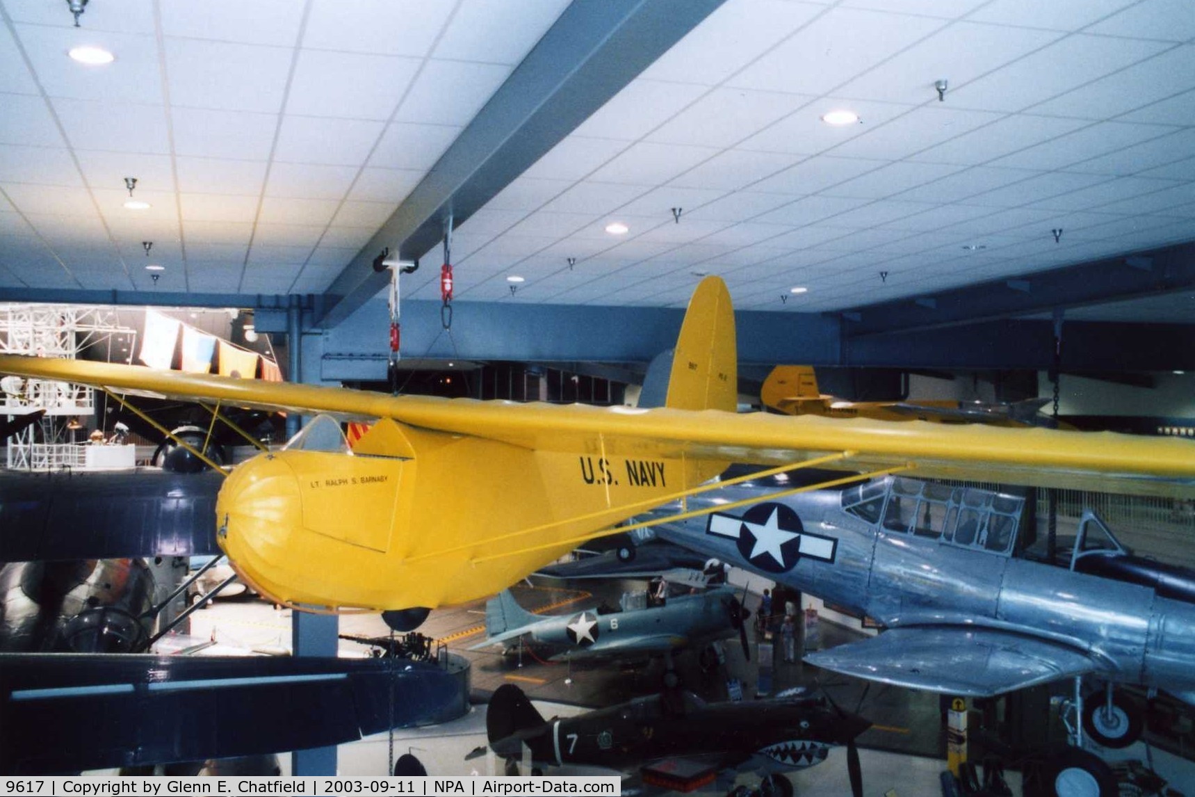 9617, 1934 Franklin PS-2 C/N 126, PS-2 training glider at the National Museum of Naval Aviation