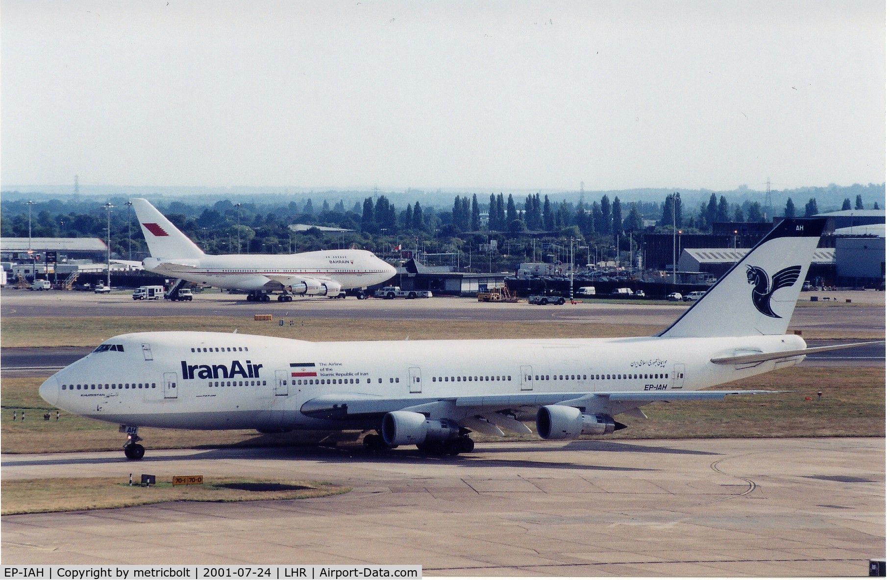 EP-IAH, 1976 Boeing 747-286M C/N 21218, taken at London Heathrow.