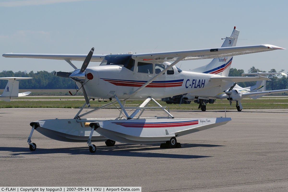 C-FLAH, 2001 Cessna 206H Stationair C/N 20608148, Parked at ESSO ramp.