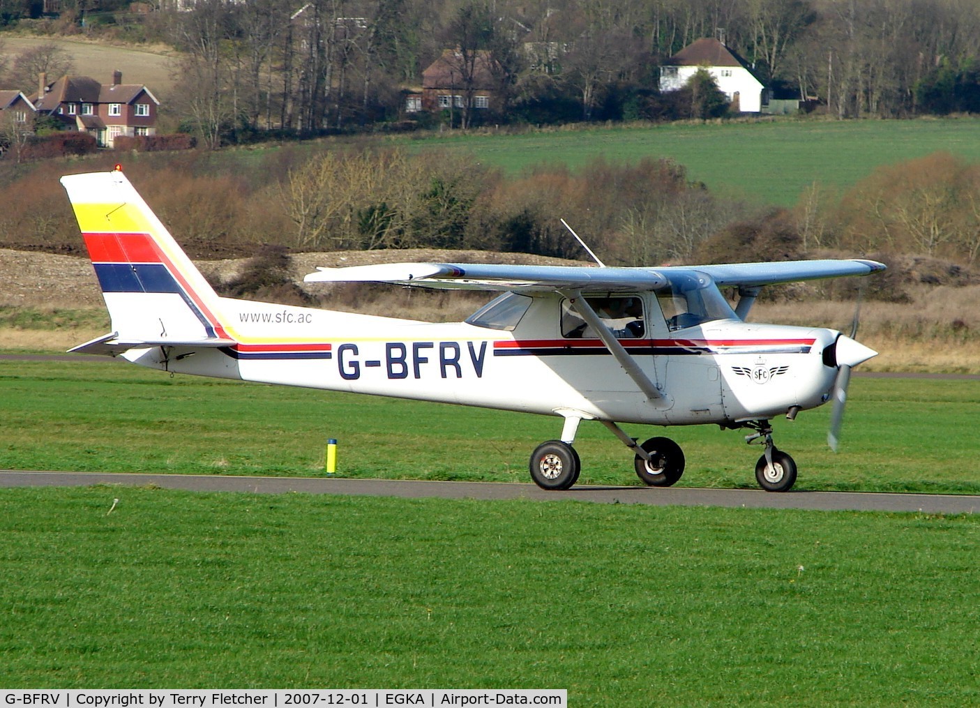 G-BFRV, 1978 Reims FA152 Aerobat C/N 0345, Cessna FA152 at Shoreham Airport