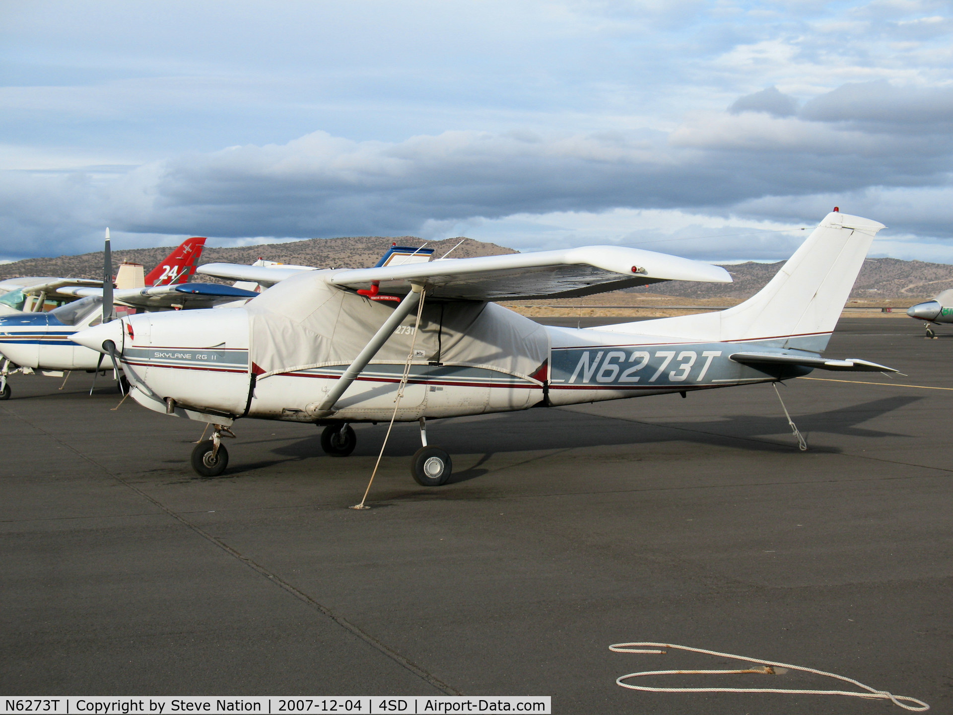 N6273T, 1983 Cessna TR182 Turbo Skylane RG C/N R18201953, 1983 Cessna TR182 with cover @ Reno-Stead