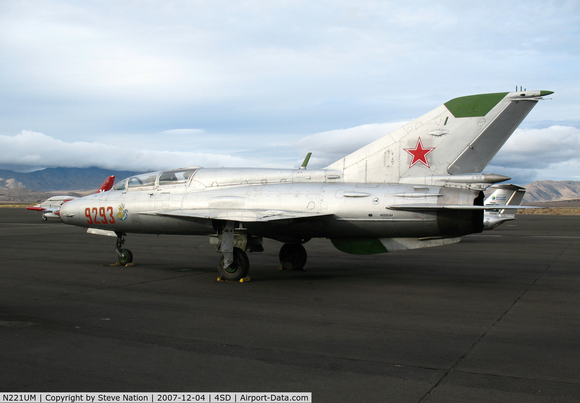 N221UM, 1983 Mikoyan-Gurevich MiG-21UM C/N 516999293, 1983 Mikoyan Gurevich MIG 21 UM #9293 as NX221UM @ Reno-Stead