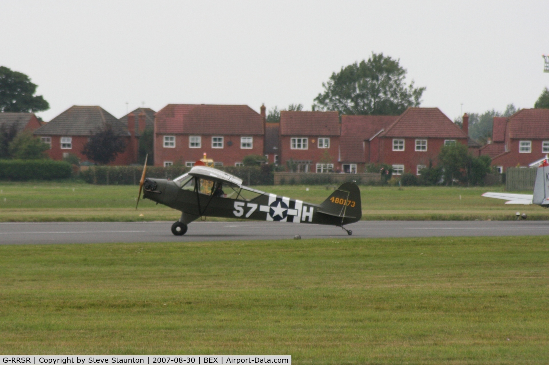 G-RRSR, 1944 Piper L-4J Grasshopper (J3C-65D) C/N 12905, RAF Benson Families Day, RAF Benson, Oxfordshire, England - August 2007