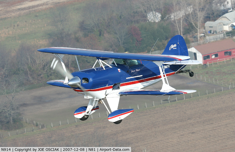 N914, 1972 Pitts S-1 Special C/N 388H, Flying over South Jersey