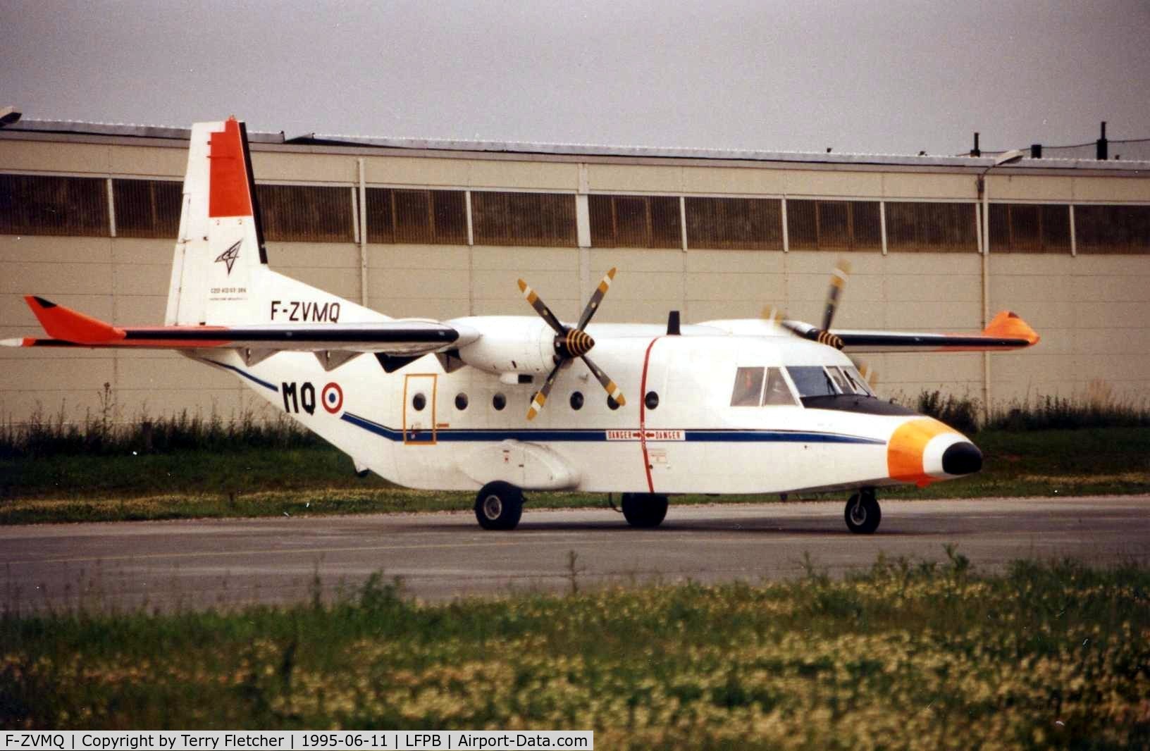 F-ZVMQ, CASA C-212-A12 Aviocar 100 C/N 386, This Casa 212  ( cn 386 )  was parked at Le Bourget during 1995 Paris Air Show week