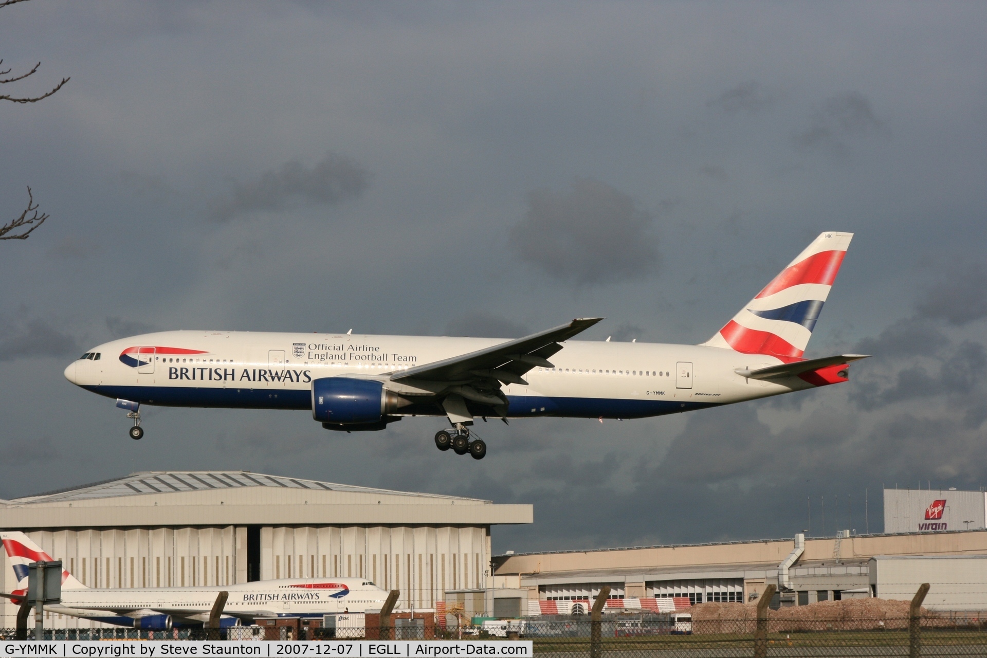 G-YMMK, 2000 Boeing 777-236 C/N 30312, Taken at Heathrow Airport 07 December 2007