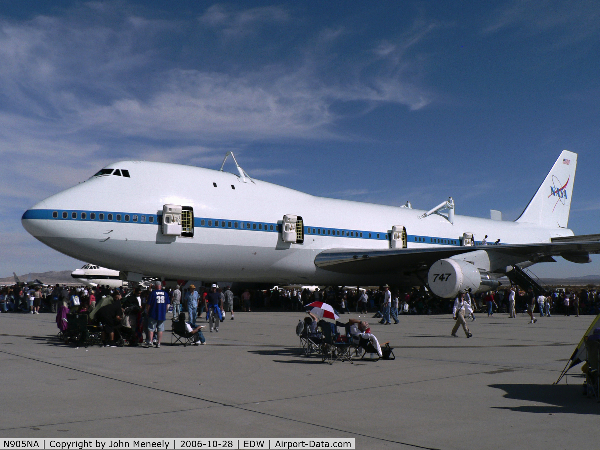 N905NA, 1970 Boeing 747-123 C/N 20107, One of the static exhibits at Edwards AFB's open house