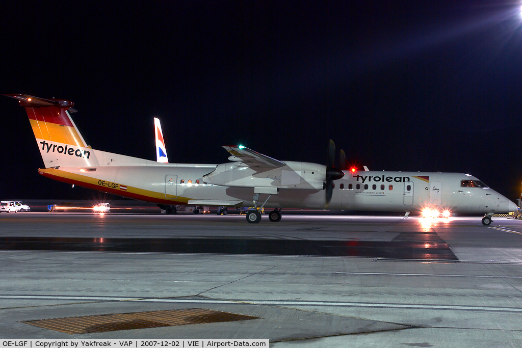 OE-LGF, 2002 De Havilland Canada DHC-8-402Q Dash 8 C/N 4068, Tyrolean Airways Dash 8-400