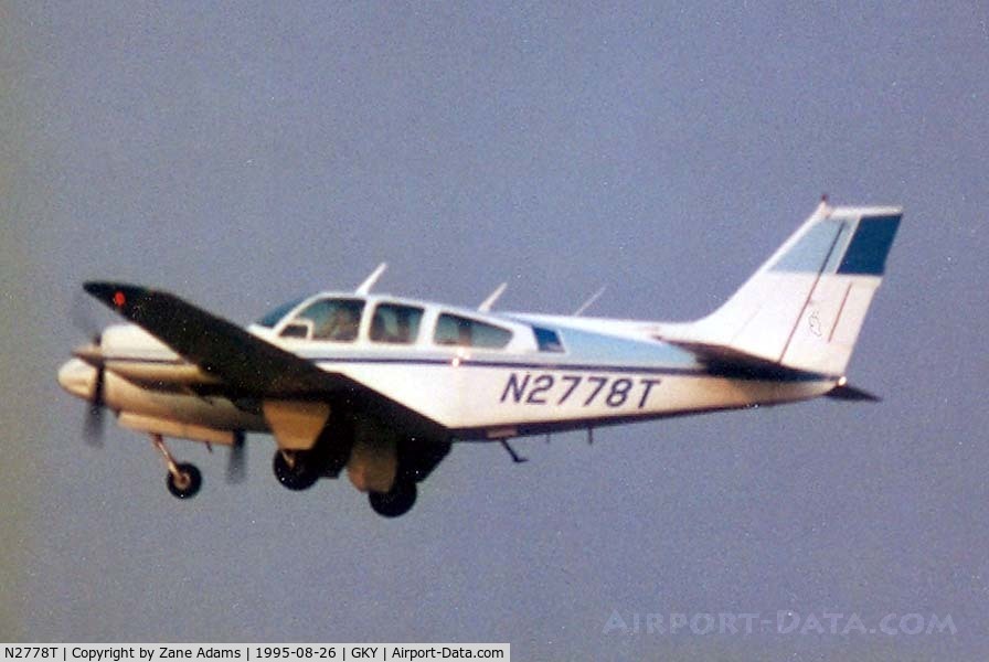 N2778T, 1967 Beech C55 Baron (95-C55) C/N TE-378, Takeoff! From Arlington Municipal