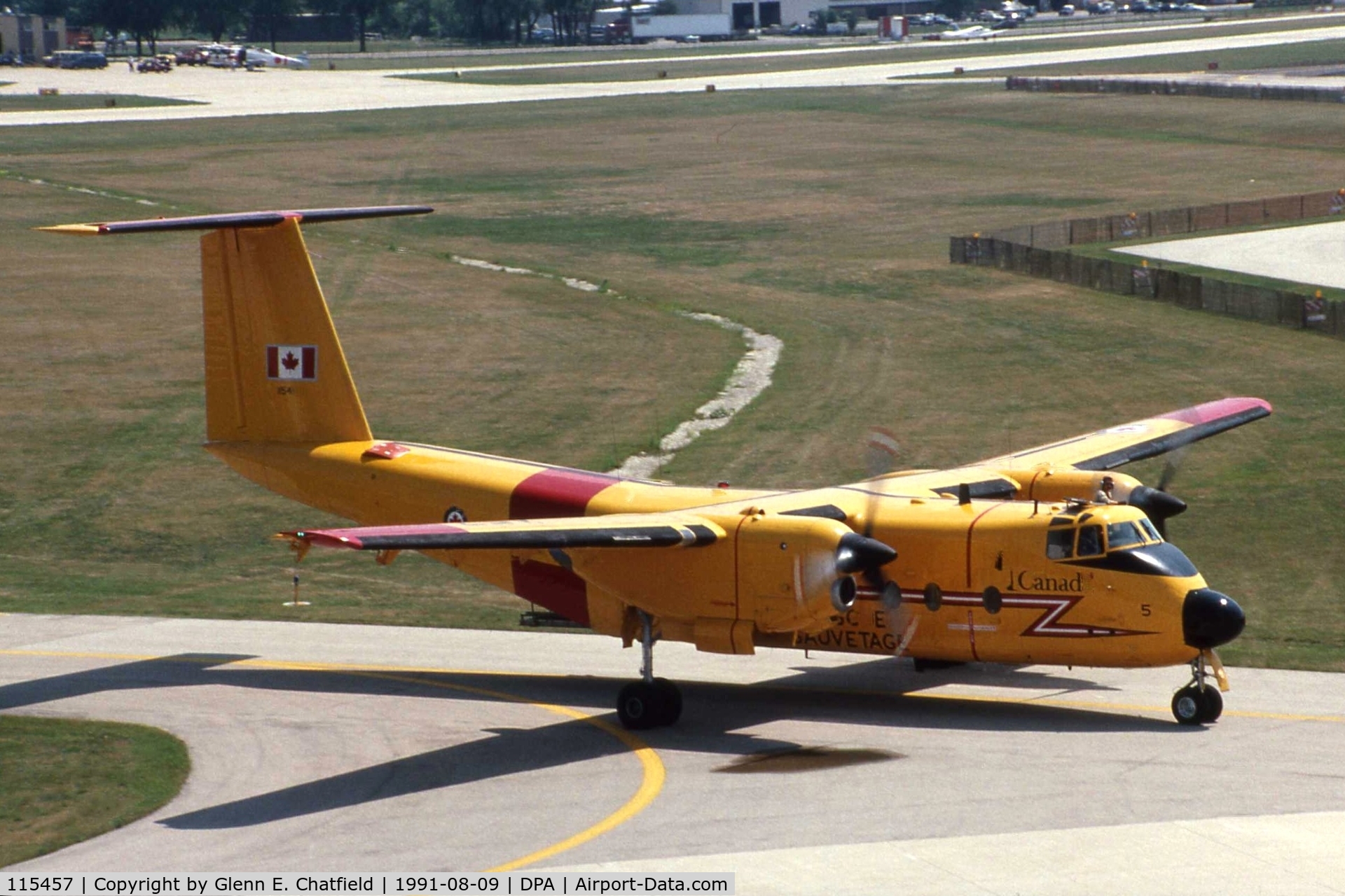 115457, 1967 De Havilland Canada CC-115 Buffalo C/N 11, Buffalo taxiing by the control tower