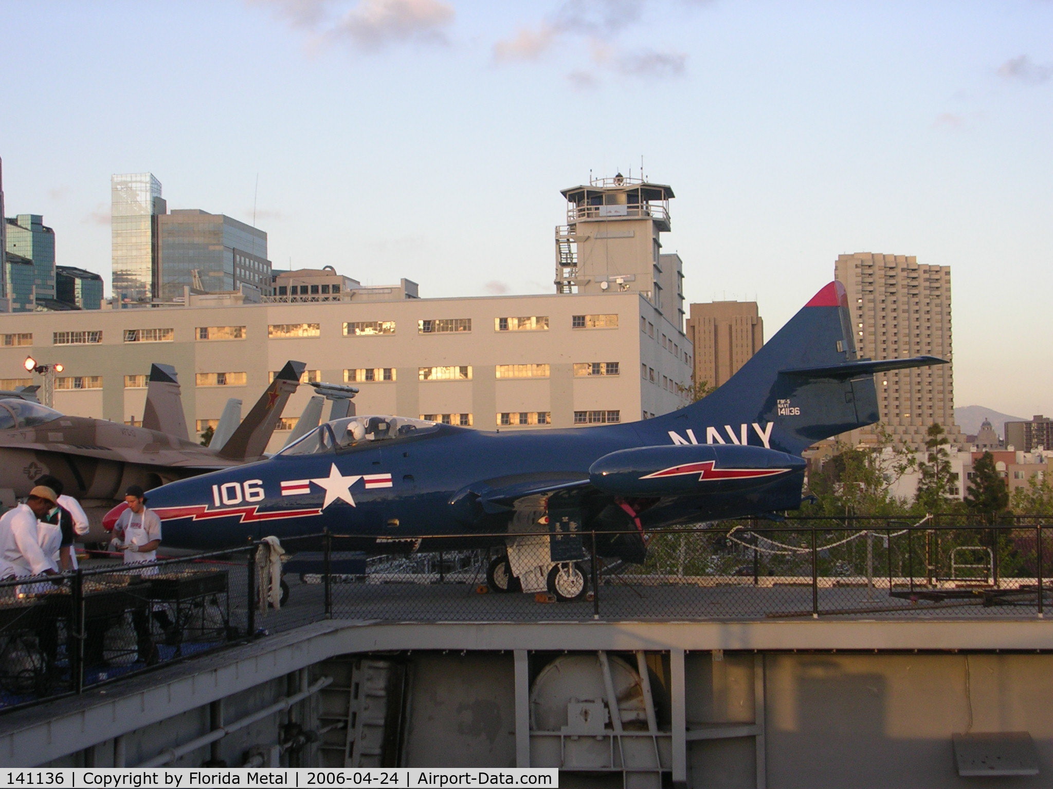 141136, Grumman F9F-8 Cougar C/N Not found 141136, F9F-8 Cougar at Midway