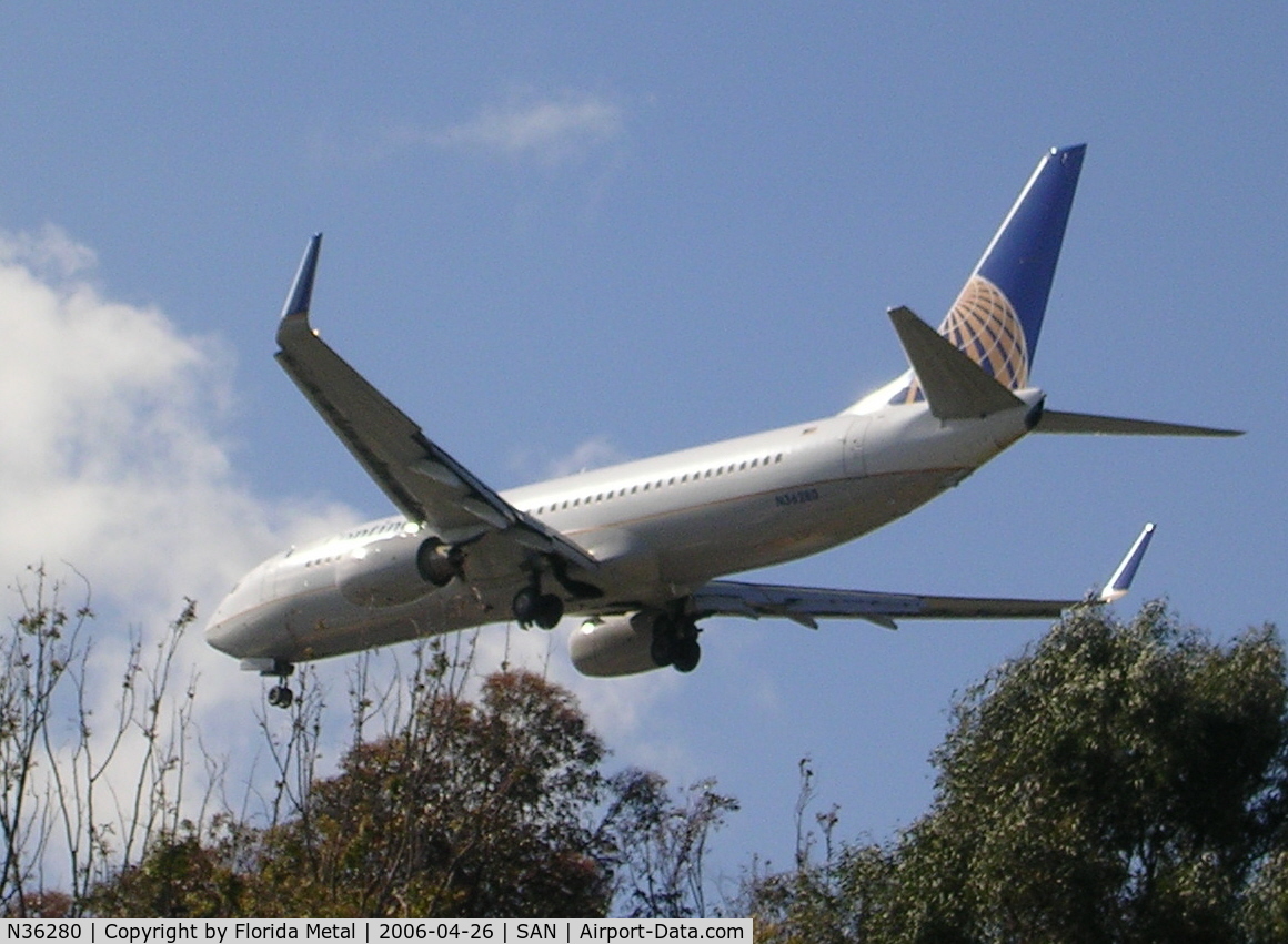N36280, 2003 Boeing 737-824 C/N 31598, Continental
