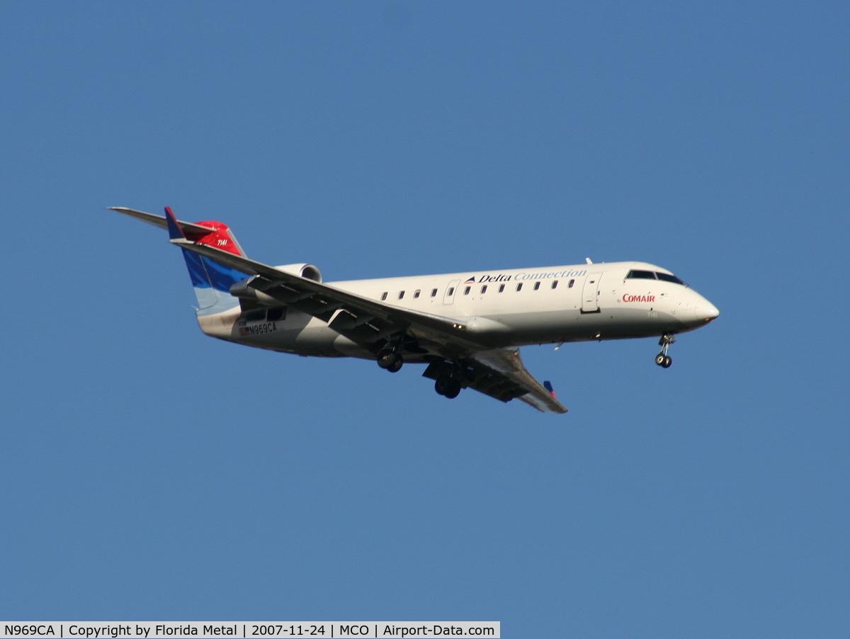 N969CA, 1996 Canadair CRJ-100ER (CL-600-2B19) C/N 7141, Comair