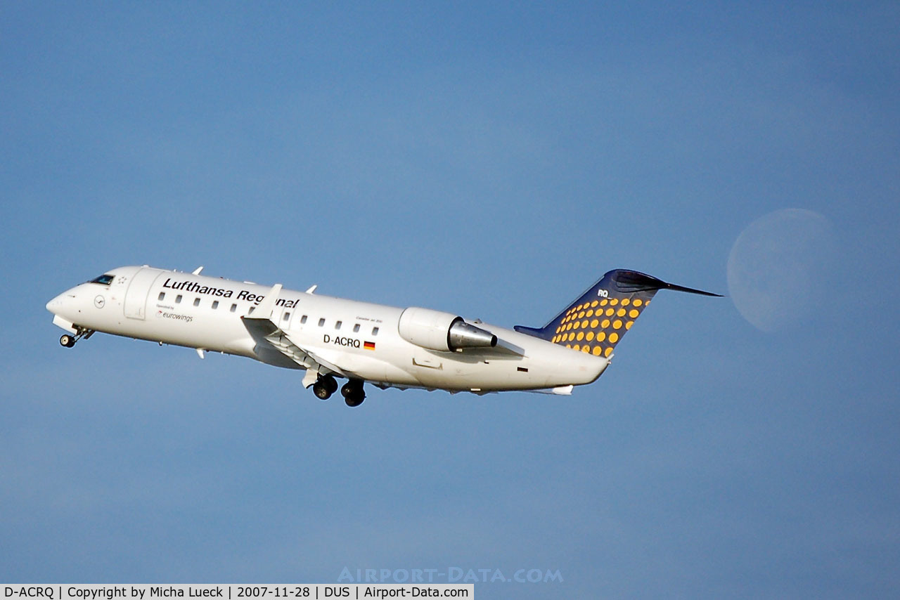 D-ACRQ, 2002 Canadair CRJ-200LR (CL-600-2B19) C/N 7629, the man in the moon is watching