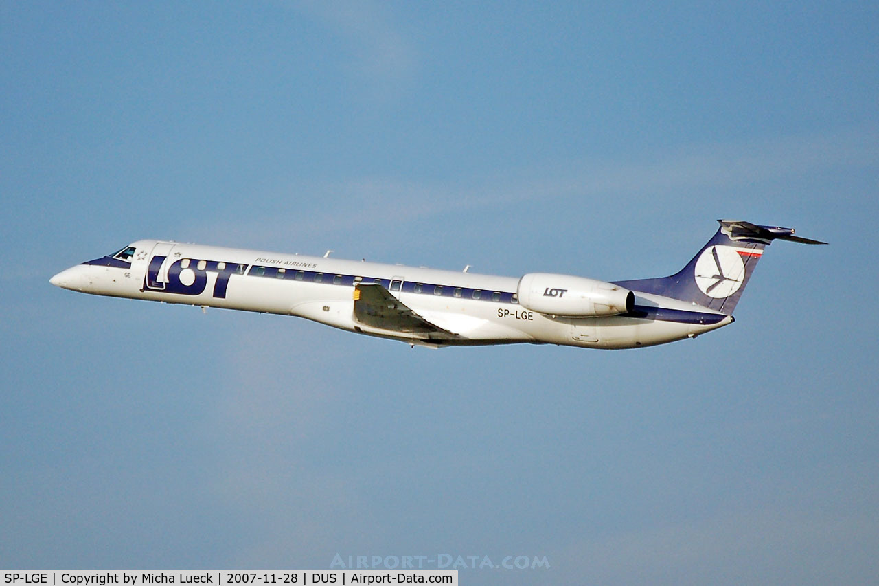 SP-LGE, 2000 Embraer ERJ-145MP (EMB-145MP) C/N 145285, bye bye Duesseldorf