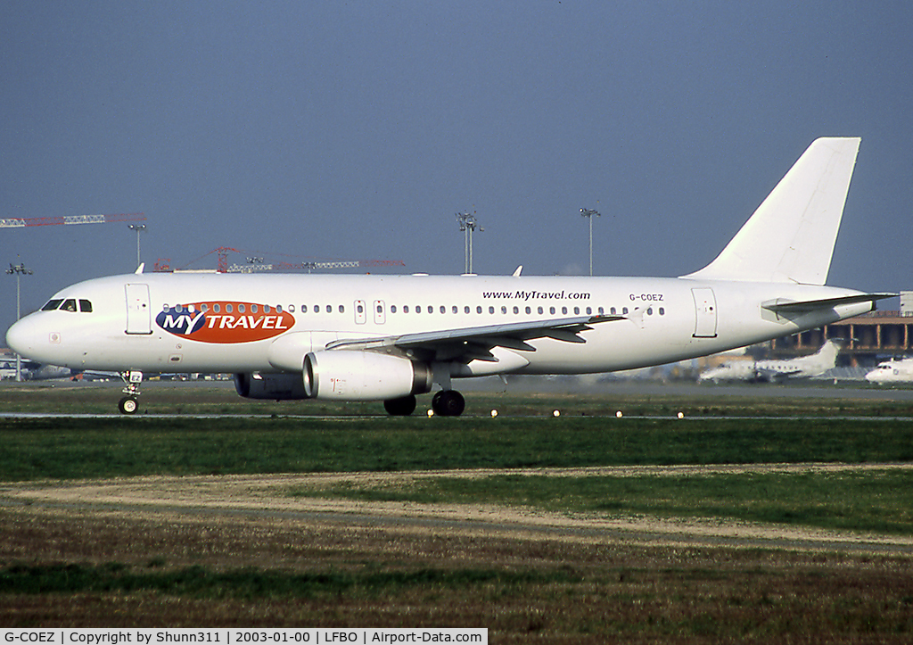 G-COEZ, 1991 Airbus A320-231 C/N 179, Line up rwy 32R for departure