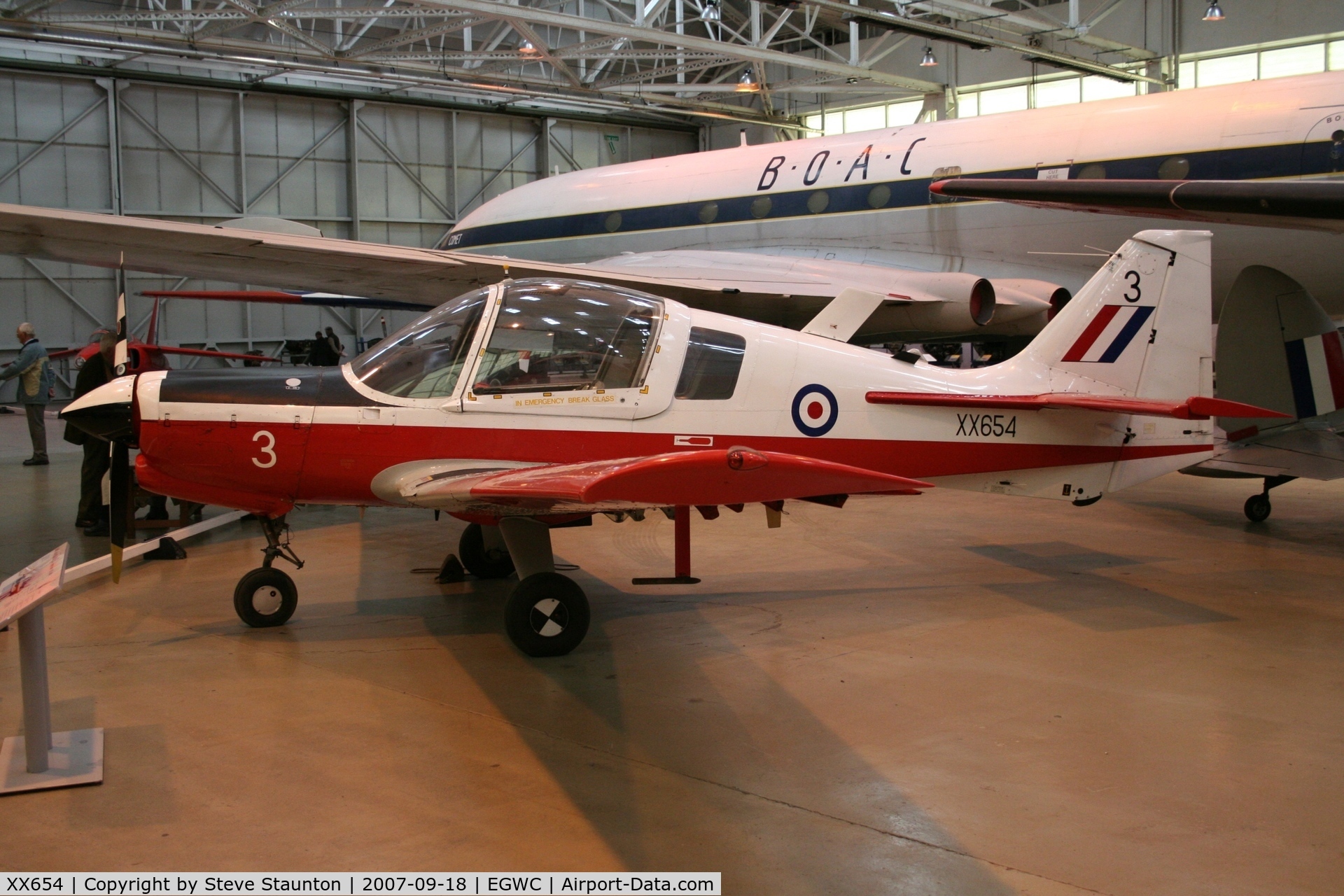 XX654, 1974 Scottish Aviation Bulldog T.1 C/N BH.120/312, Taken at Cosford 18th September 2007