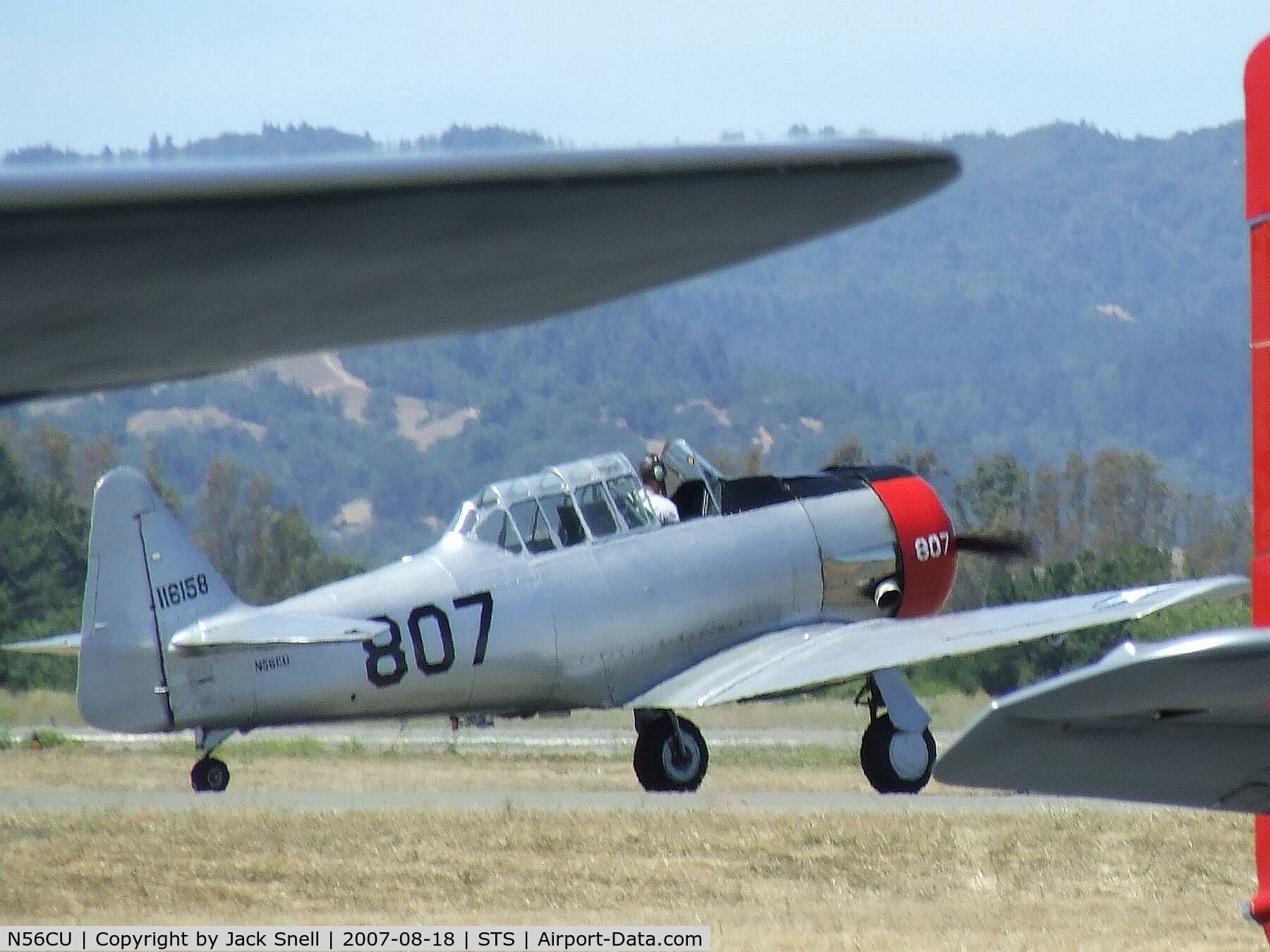 N56CU, 1941 North American AT-6A Texan C/N 786536, 'Wings Over Wine Country' 2007.