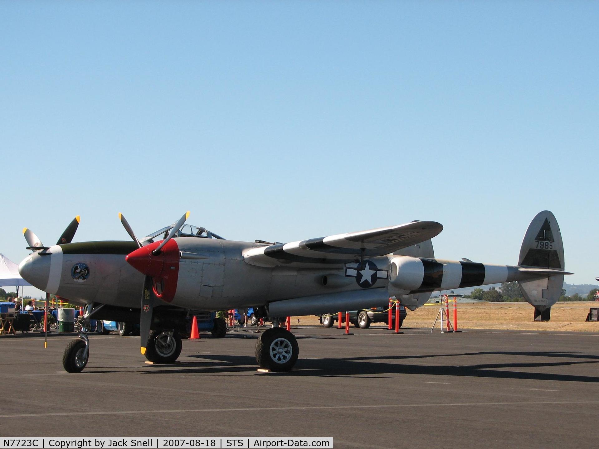 N7723C, 1944 Lockheed P-38L-5 Lightning C/N 7985, 'Wings Over Wine Country' 2007.