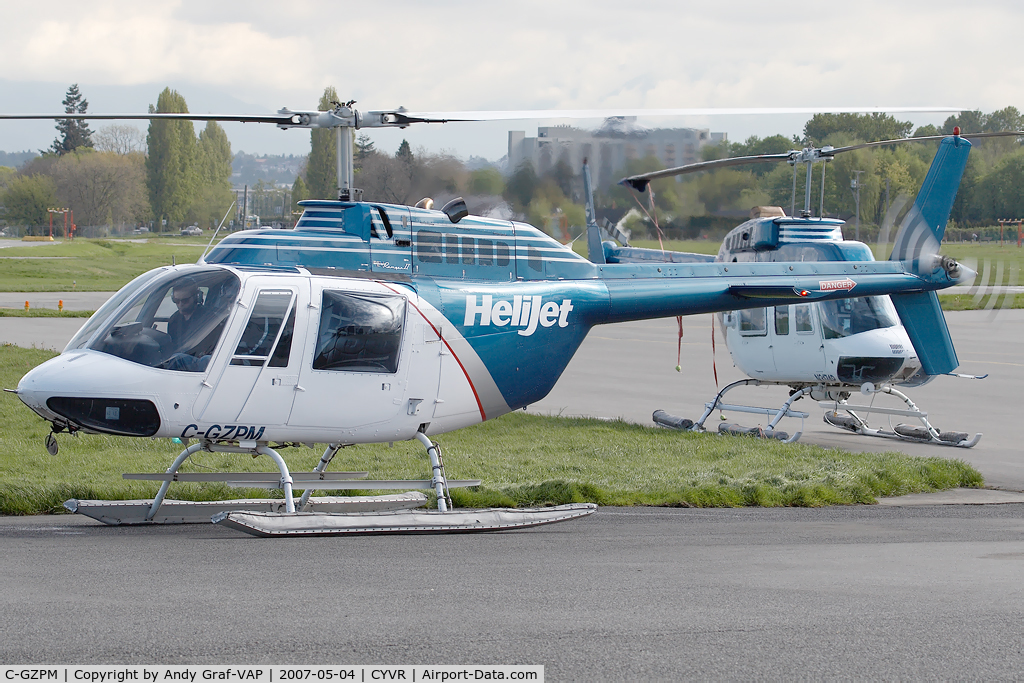 C-GZPM, 1972 Bell 206B JetRanger II C/N 880, Helijet Bell 206