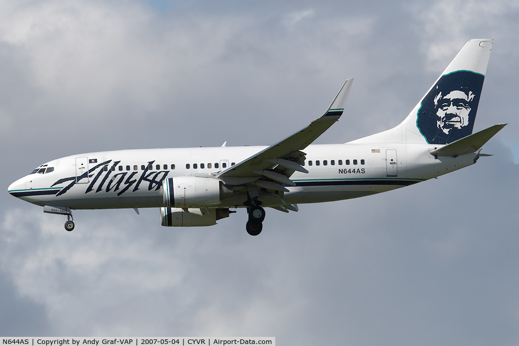 N644AS, 2003 Boeing 737-790 C/N 30795, Alaska Airlines 737-700