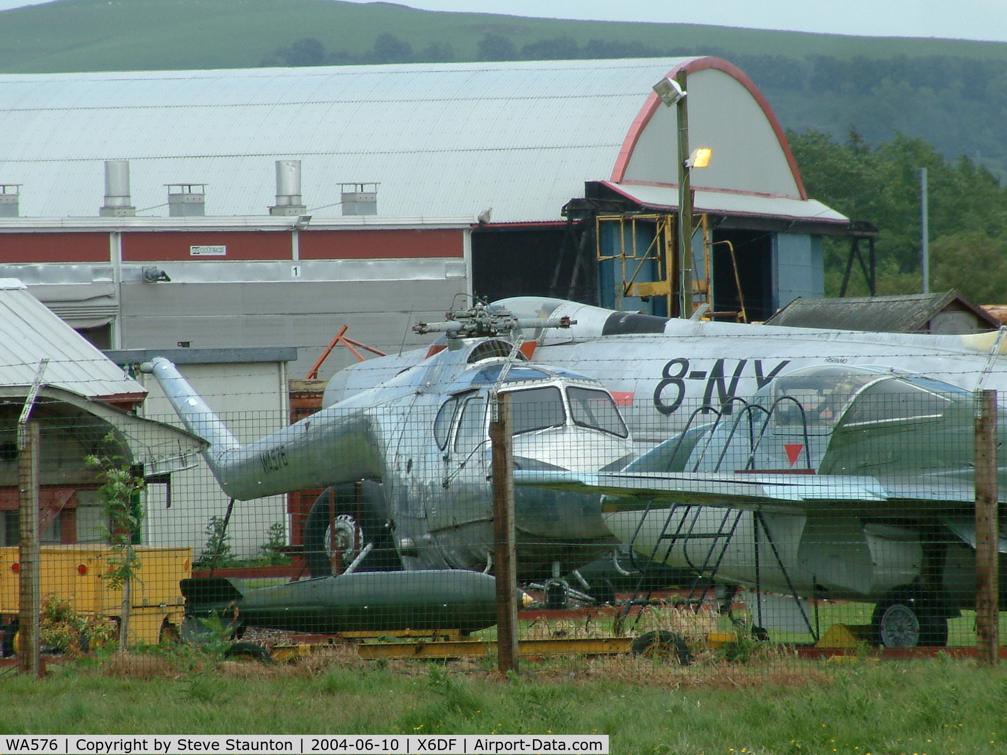 WA576, 1950 Bristol 171 Sycamore Mk.3 C/N 12887, Taken at Dumfries & Galloway Aviation Museum, 10th June 2004