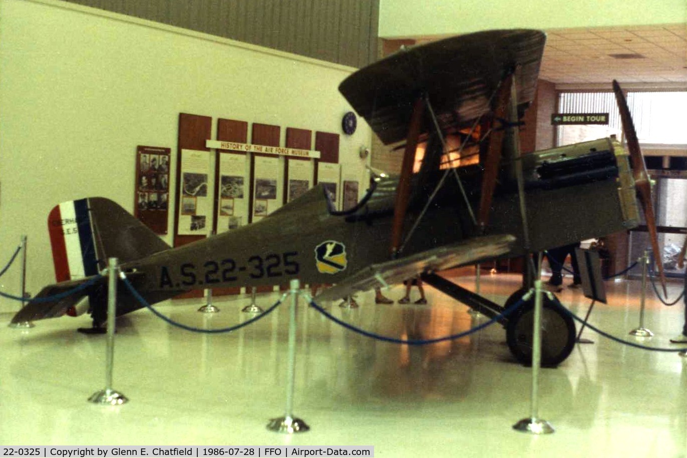 22-0325, 1922 Royal Aircraft Factory SE-5E Replica C/N Not found 22-0325, S.E. 5E at the National Museum of the U.S. Air Force