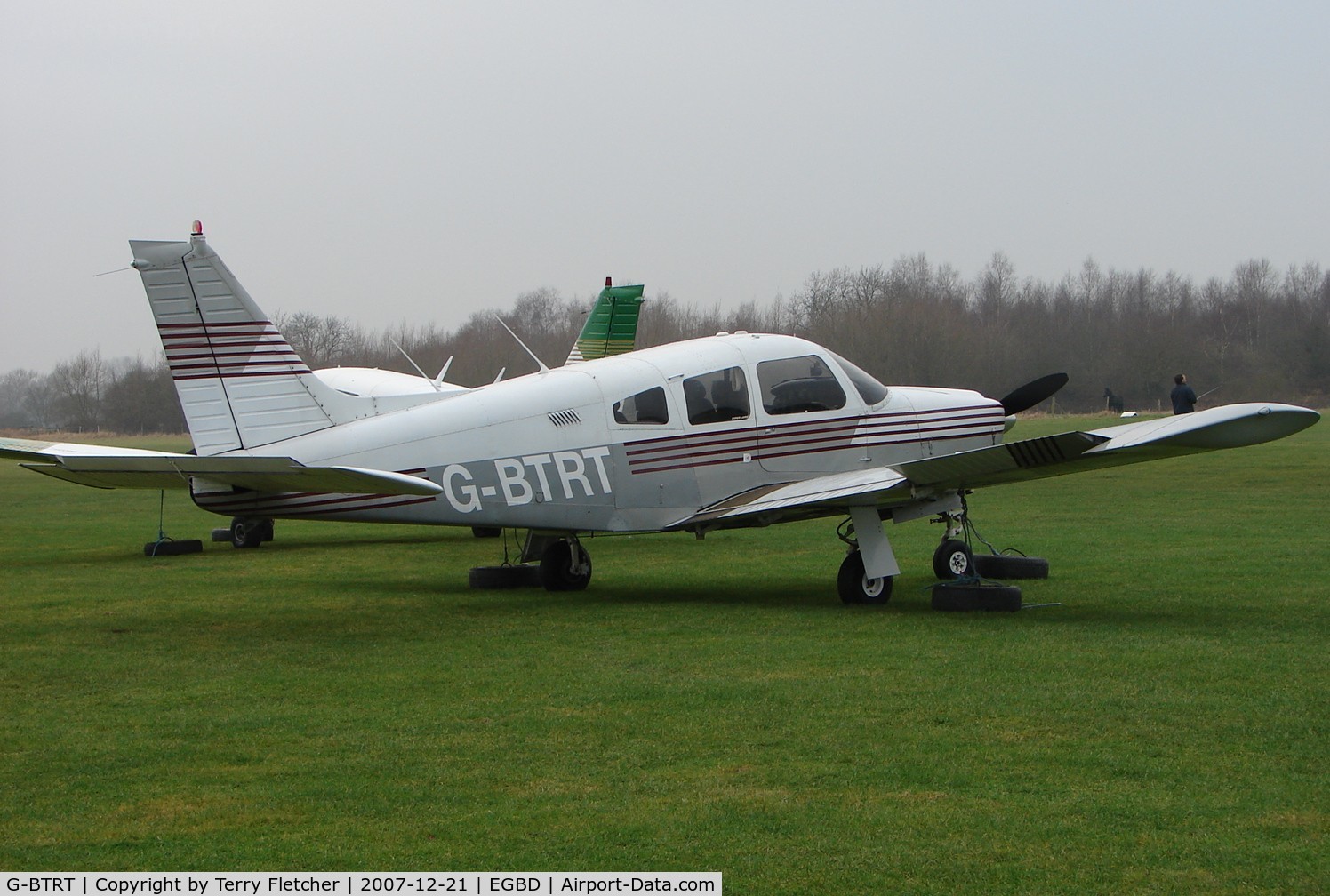 G-BTRT, 1975 Piper PA-28R-200 Cherokee Arrow C/N 28R-7535270, Visiting from Manchester