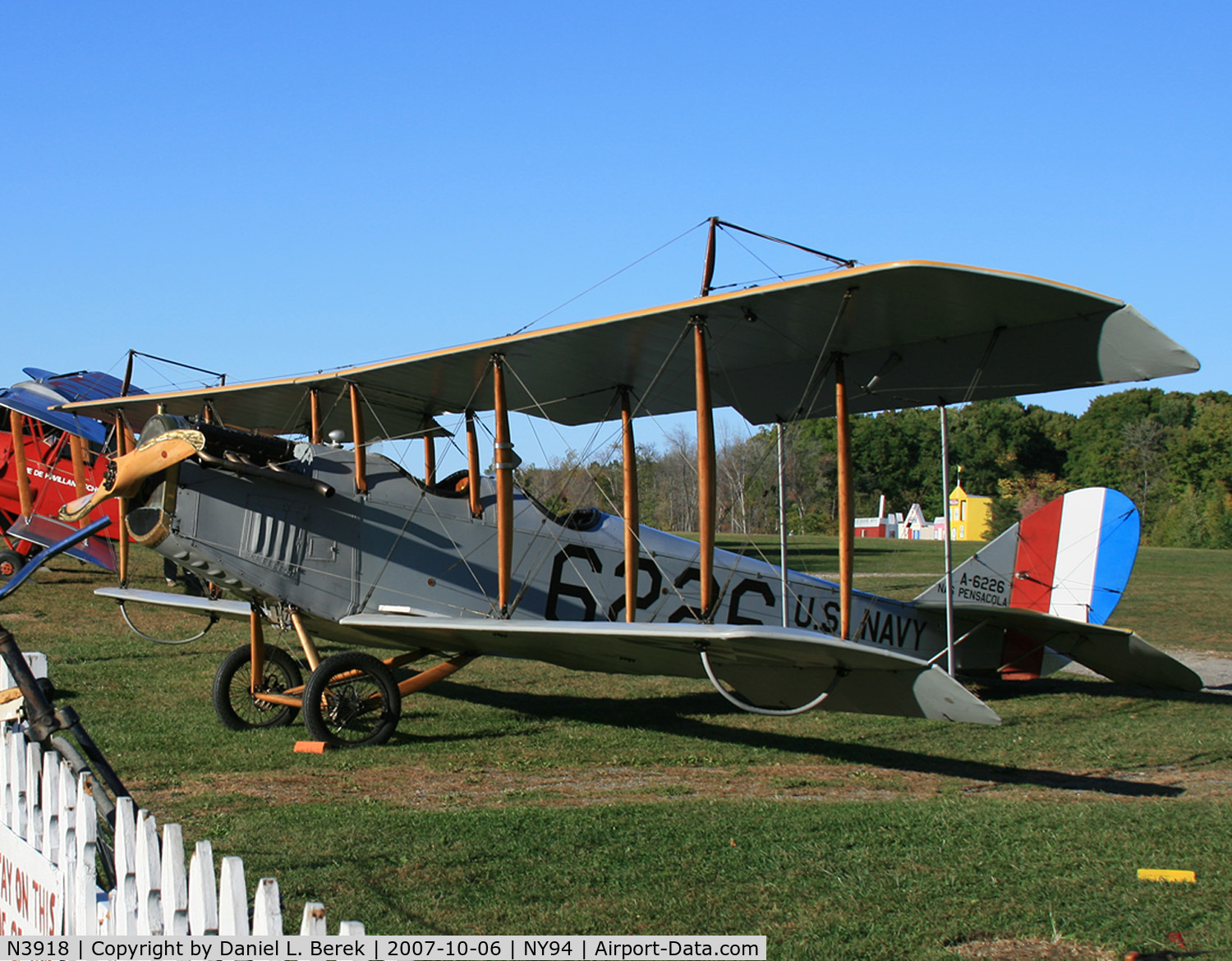 N3918, 1919 Curtiss JN-4H Jenny C/N 3919, Rhinebeck's Jenny takes a rest after performing.