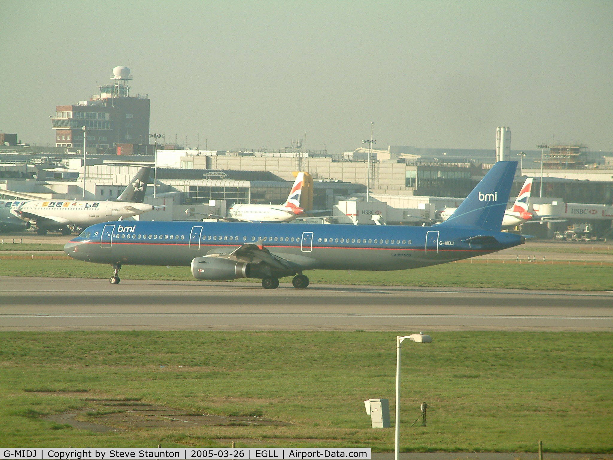G-MIDJ, 1999 Airbus A321-231 C/N 1045, Taken at Heathrow Airport March 2005
