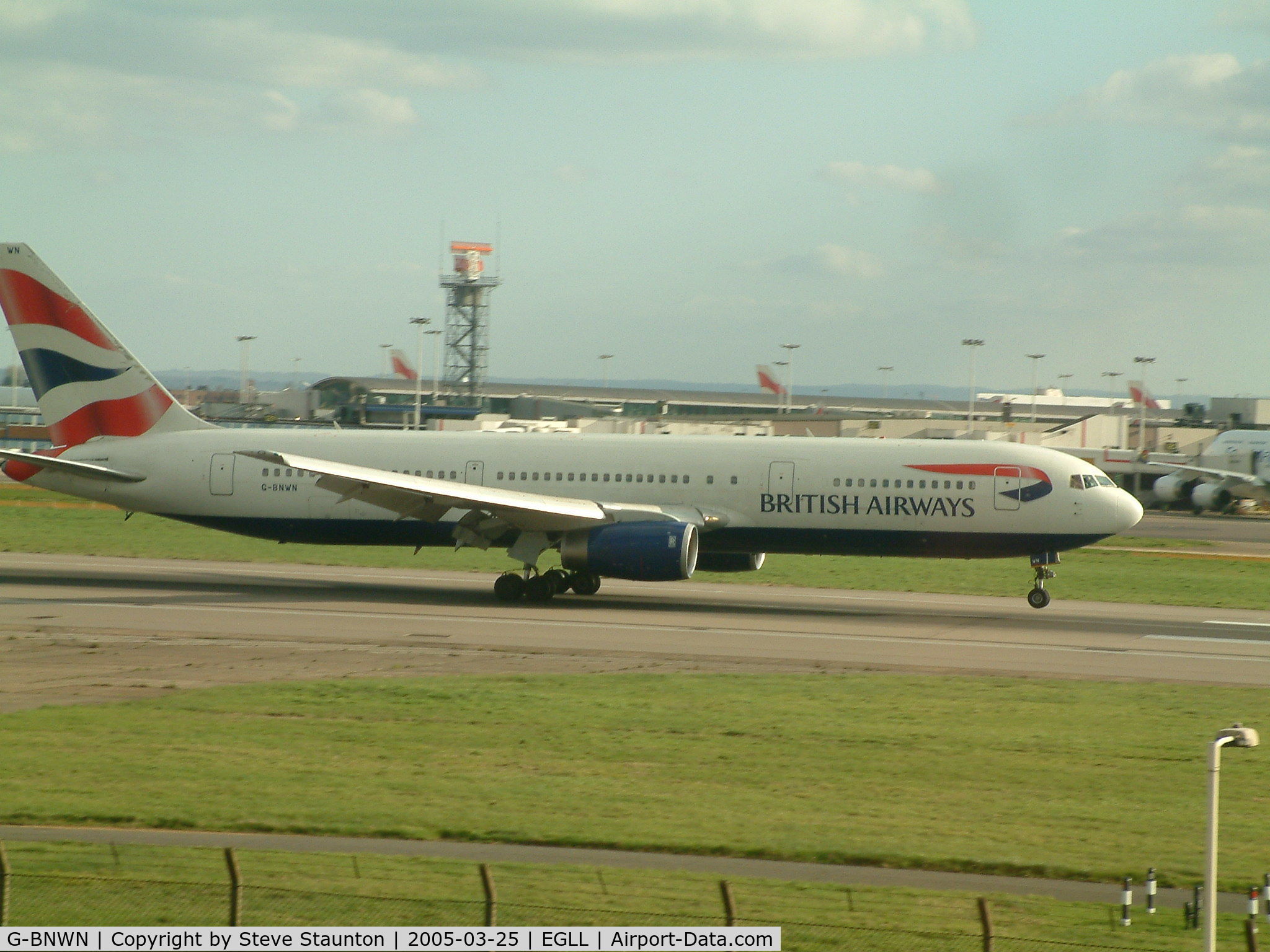 G-BNWN, 1991 Boeing 767-336 C/N 25444, Taken at Heathrow Airport March 2005