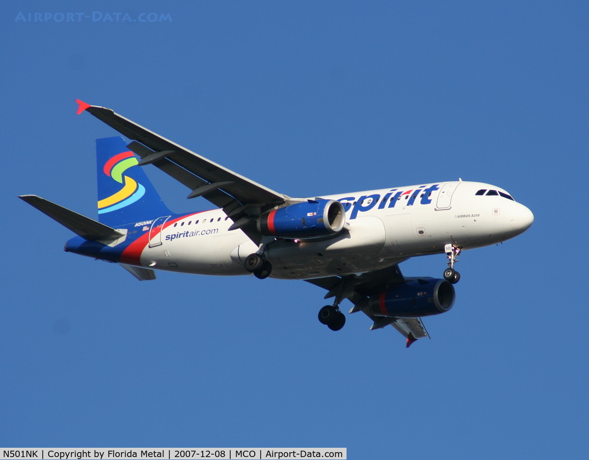 N501NK, 2005 Airbus A319-132 C/N 2424, Spirit
