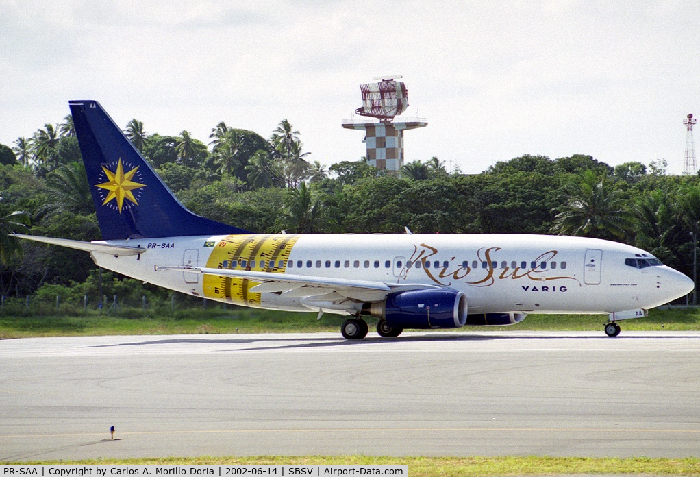 PR-SAA, 2001 Boeing 737-76Q C/N 30277, Rio-Sul (Varig)