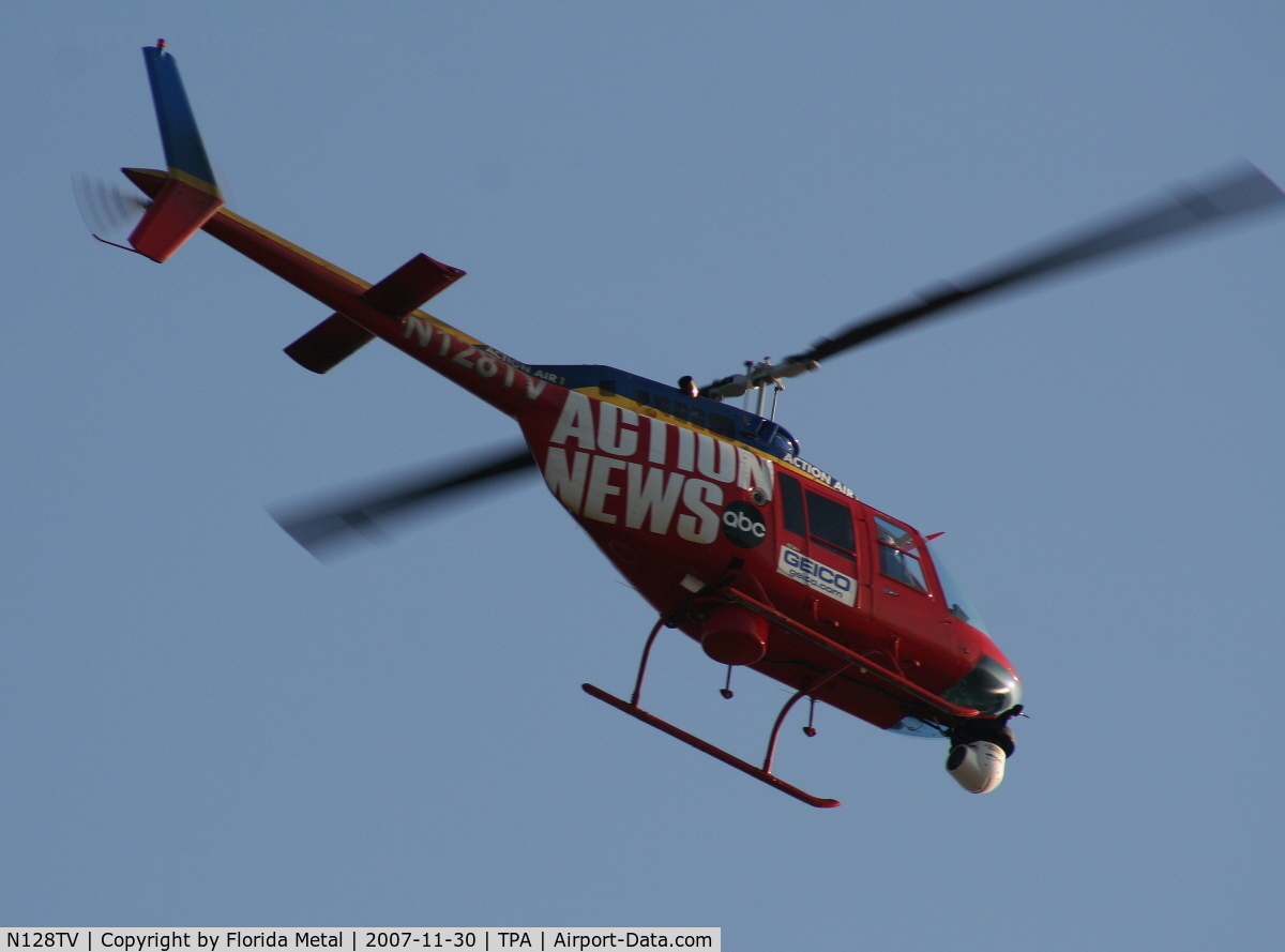 N128TV, 1984 Bell 206B JetRanger III C/N 3791, ABC News Tampa