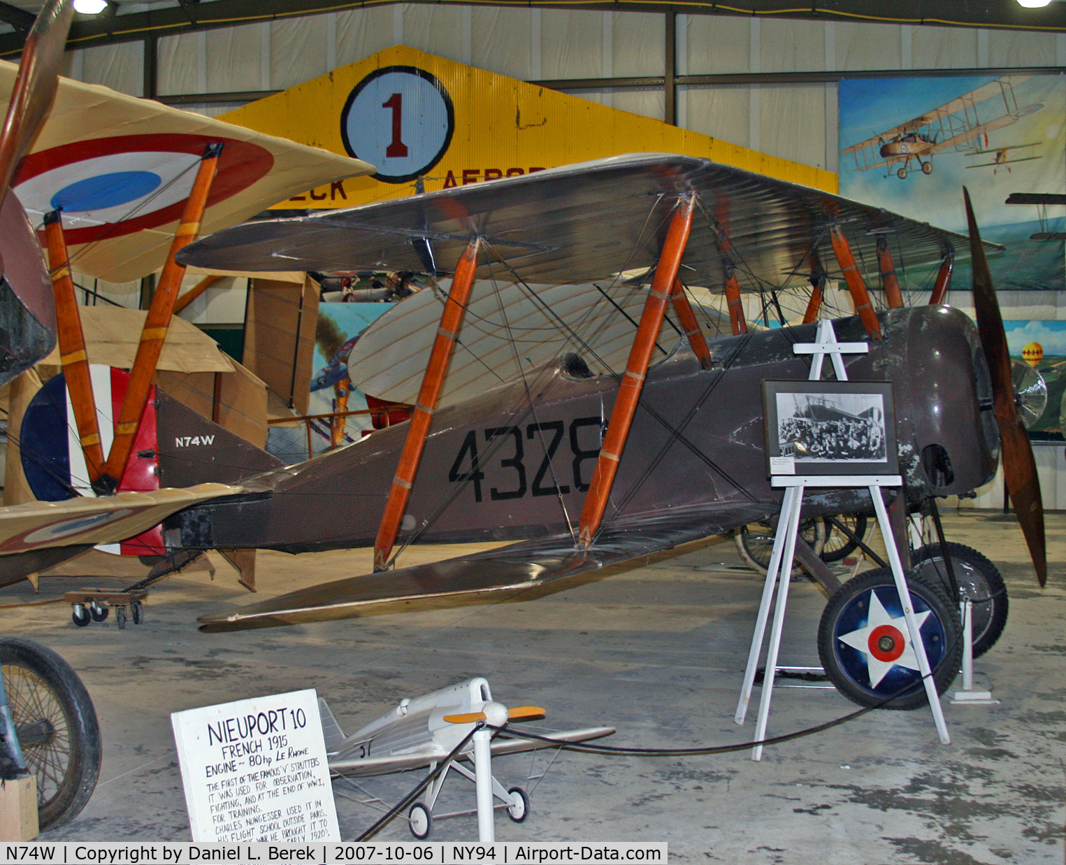 N74W, 1918 Thomas-Morse S-4B Scout C/N 153, Here's a very unusual late-WWI fighter, one few of us have even heard of.