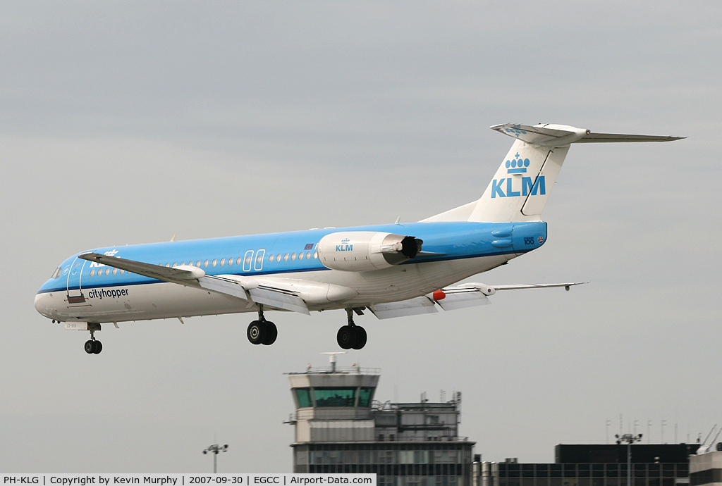 PH-KLG, 1989 Fokker 100 (F-28-0100) C/N 11271, KLM Cityhopper
