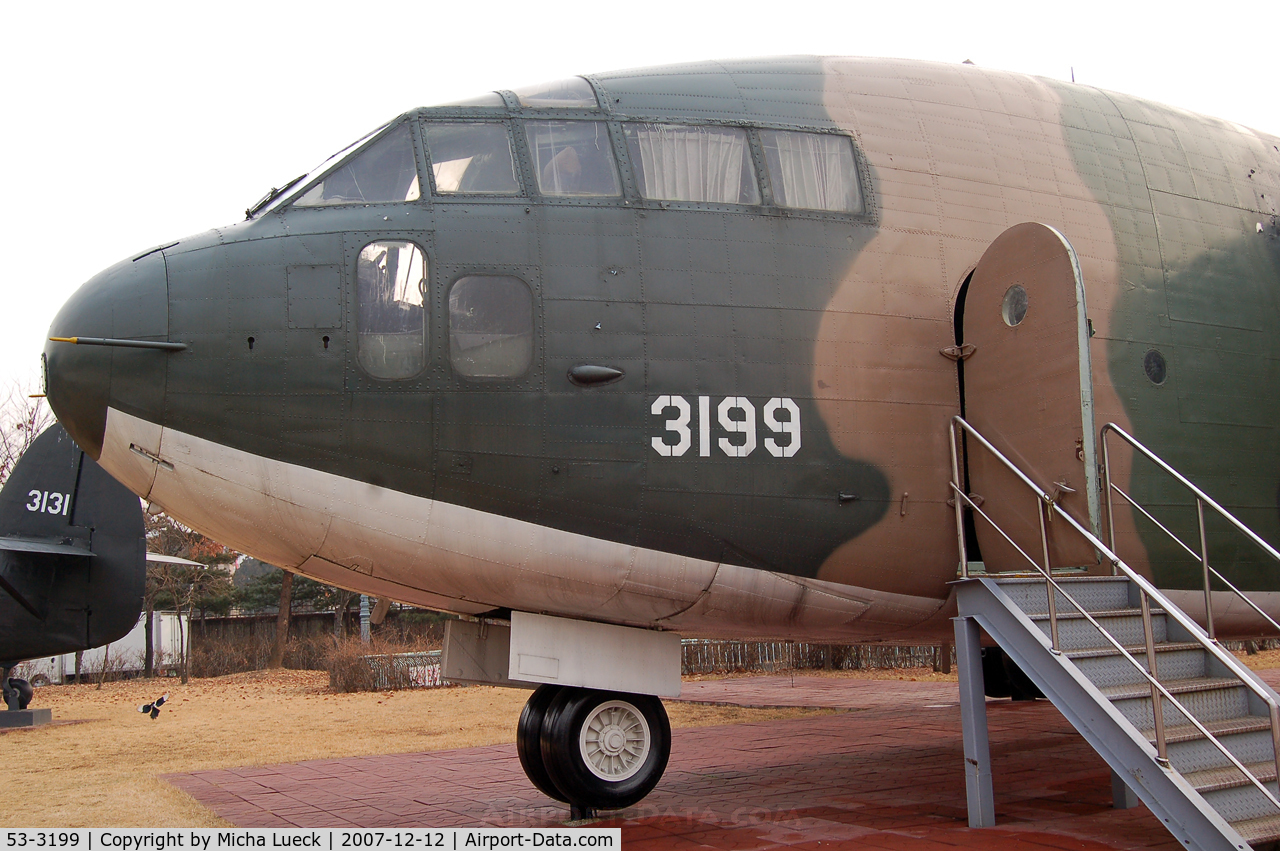 53-3199, 1953 Fairchild C-119G Flying Boxcar C/N 11212, C-119 