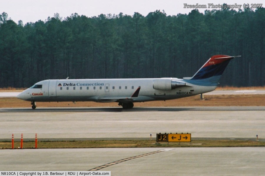 N810CA, 2000 Bombardier CRJ-100ER (CL-600-2B19) C/N 7370, N/A